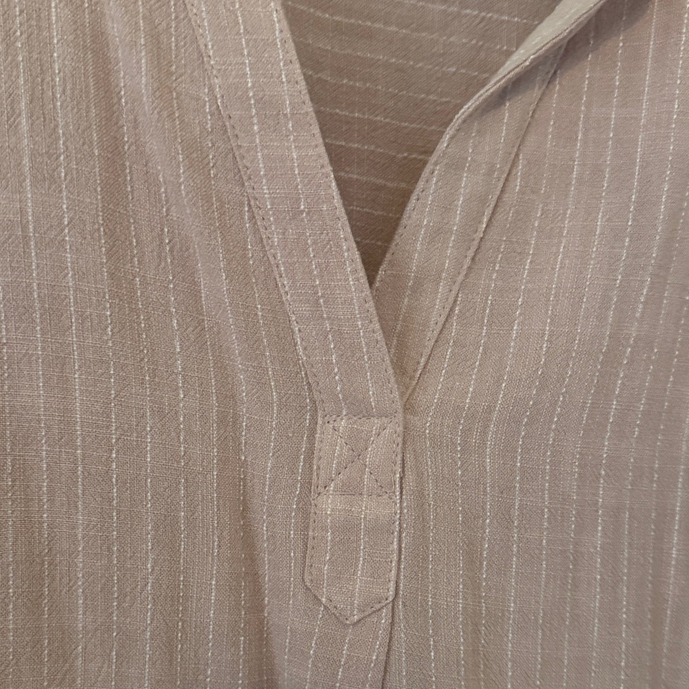 First Love Women's Blush Striped Blouse - Picture 2 of 3
